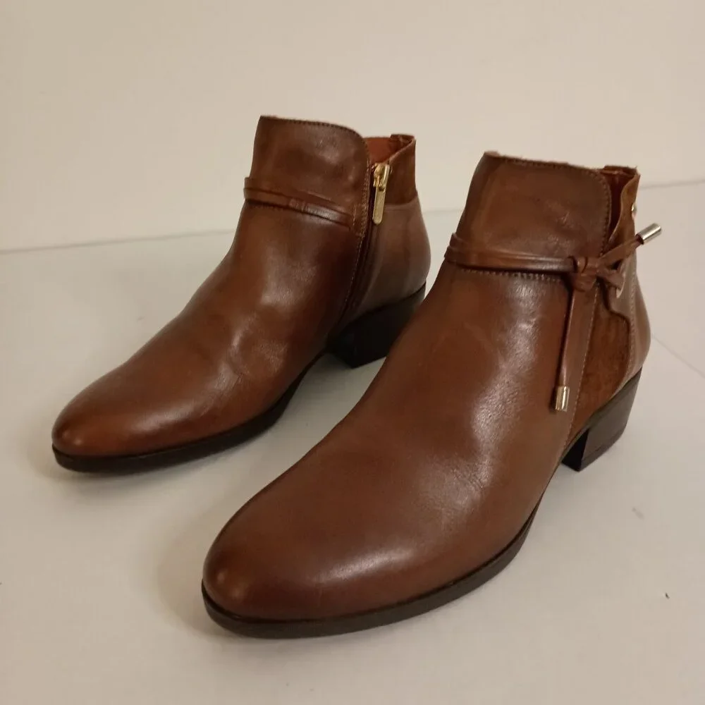 Pikolinos Daroca Tassel Ankle Boots Cuero Brown Women’s Size 38 (7.5 to 8) - Picture 15 of 15